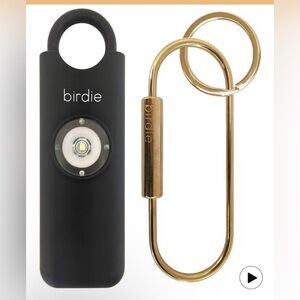 Birdies Black and Gold Safety Keychain